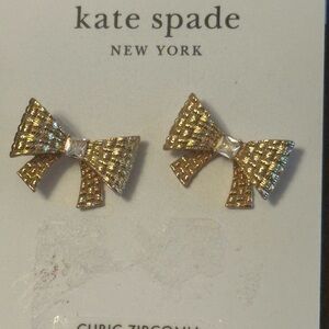 NWT Kate Spade Bowtie Earrings